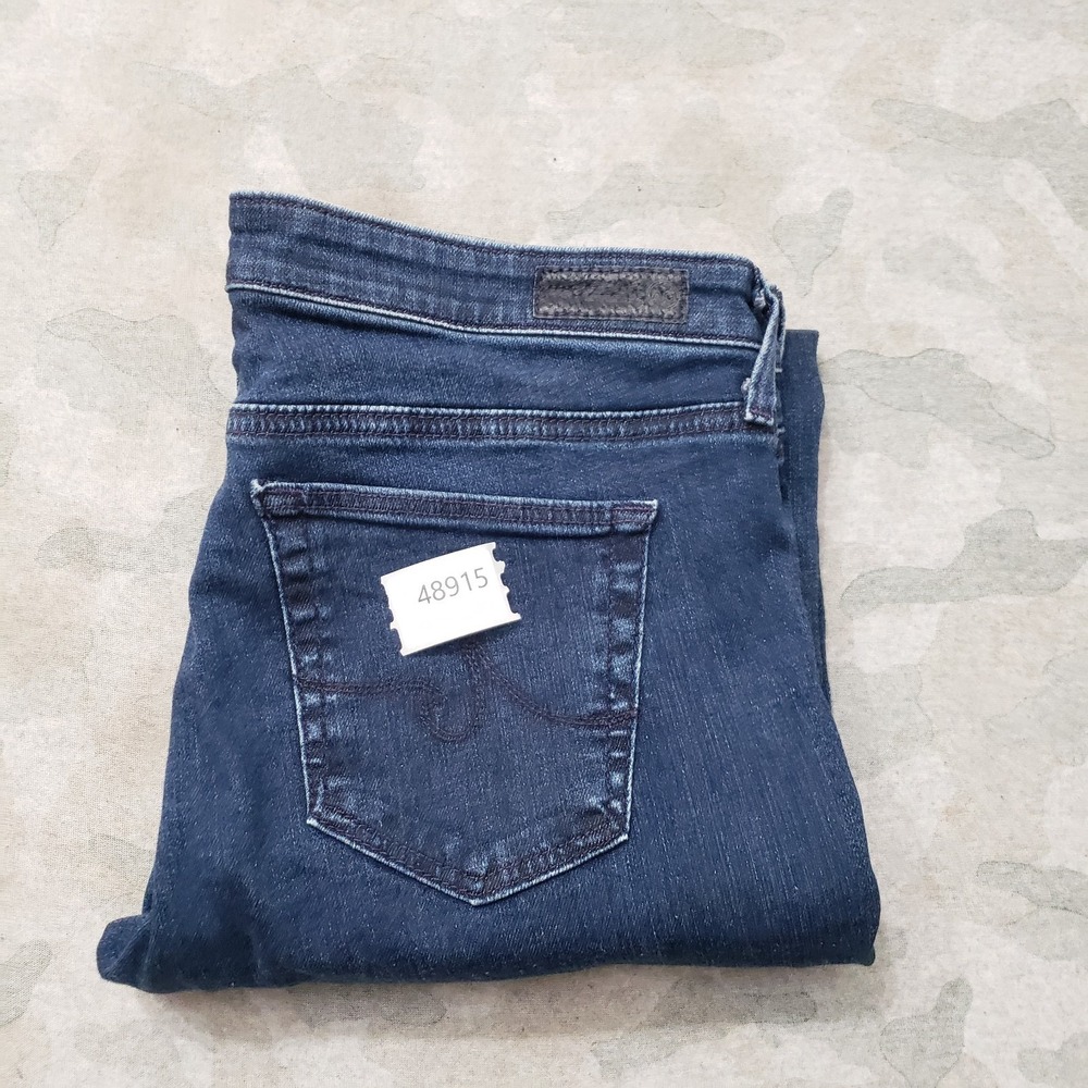 AG Adriano Goldschmied Jeans Womens 28R Blue The Stevie Straight Denim Medium - Picture 10 of 10